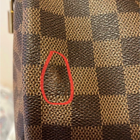 Authentic Louis Vuitton Speedy 35 Damier Ebene - Picture 4 of 10